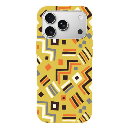 Etnik Shapes Lansman Model İçi Kadife Silikon Telefon Kılıfı