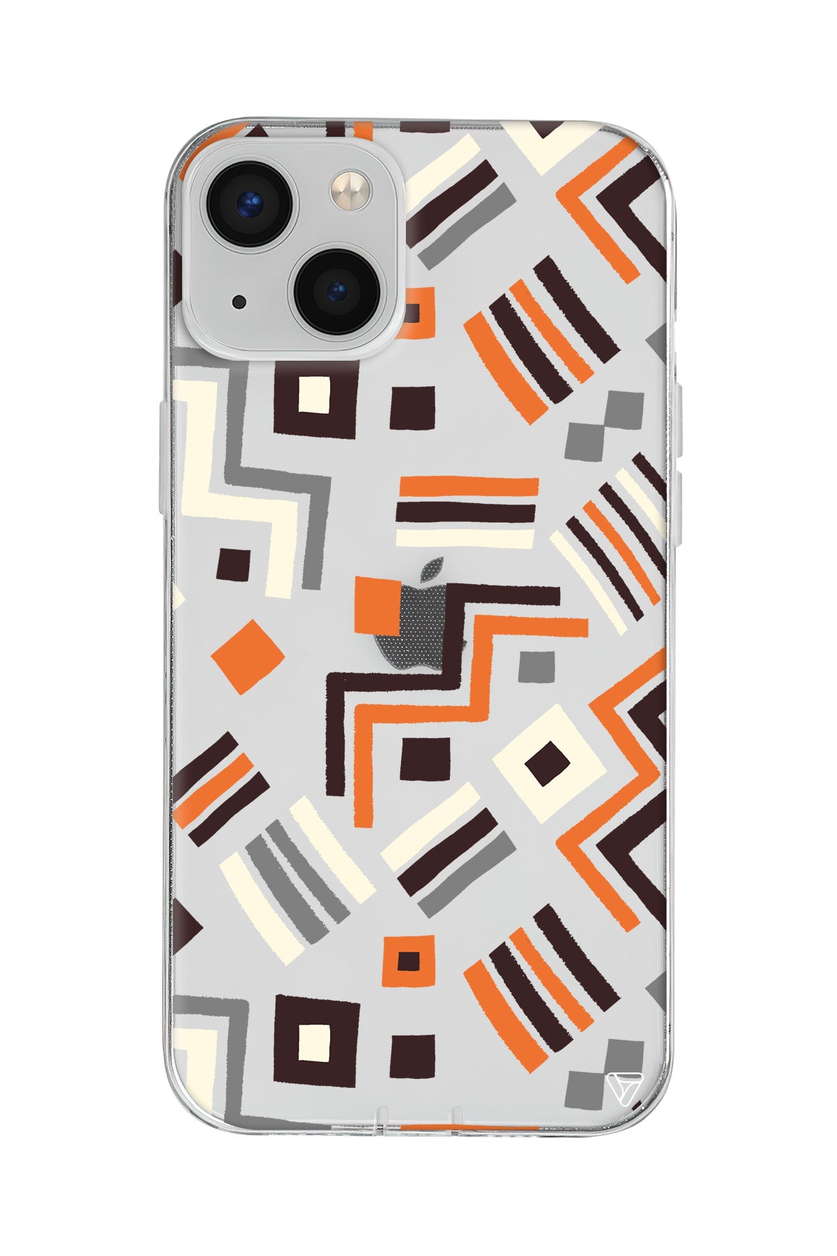 Etnik Shapes Lansman Model İçi Kadife Silikon Telefon Kılıfı