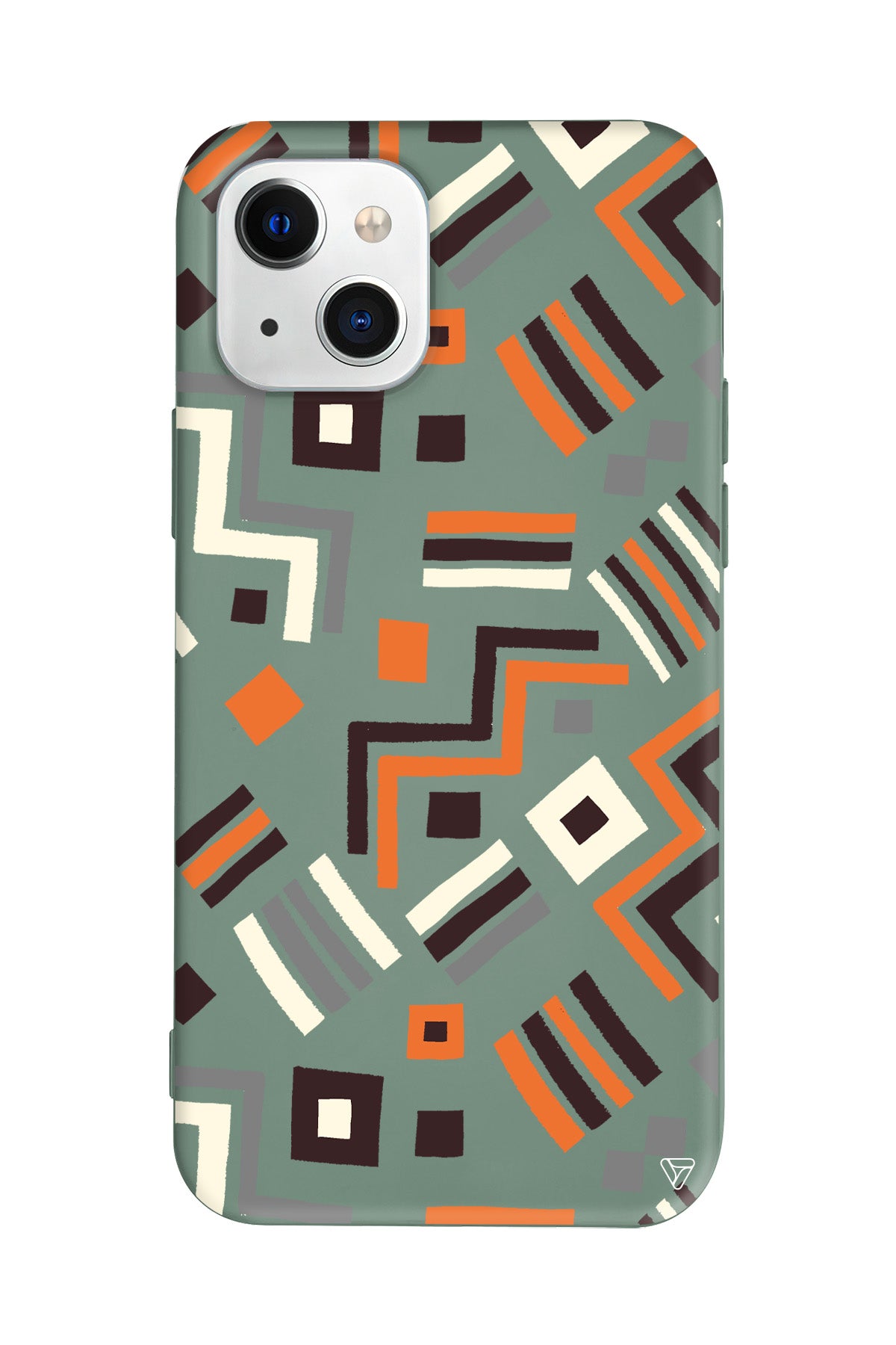 Etnik Shapes Lansman Model İçi Kadife Silikon Telefon Kılıfı