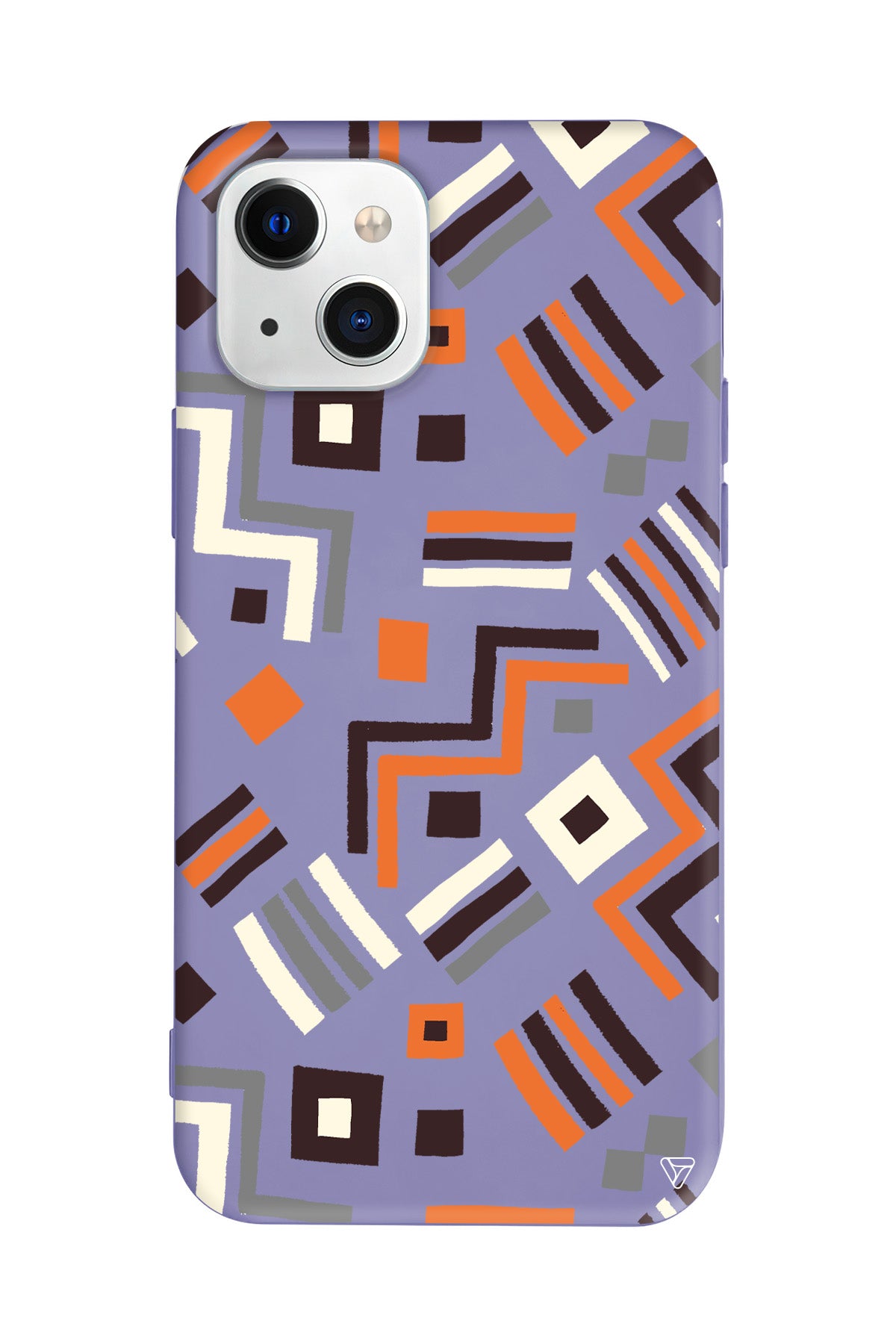Etnik Shapes Lansman Model İçi Kadife Silikon Telefon Kılıfı