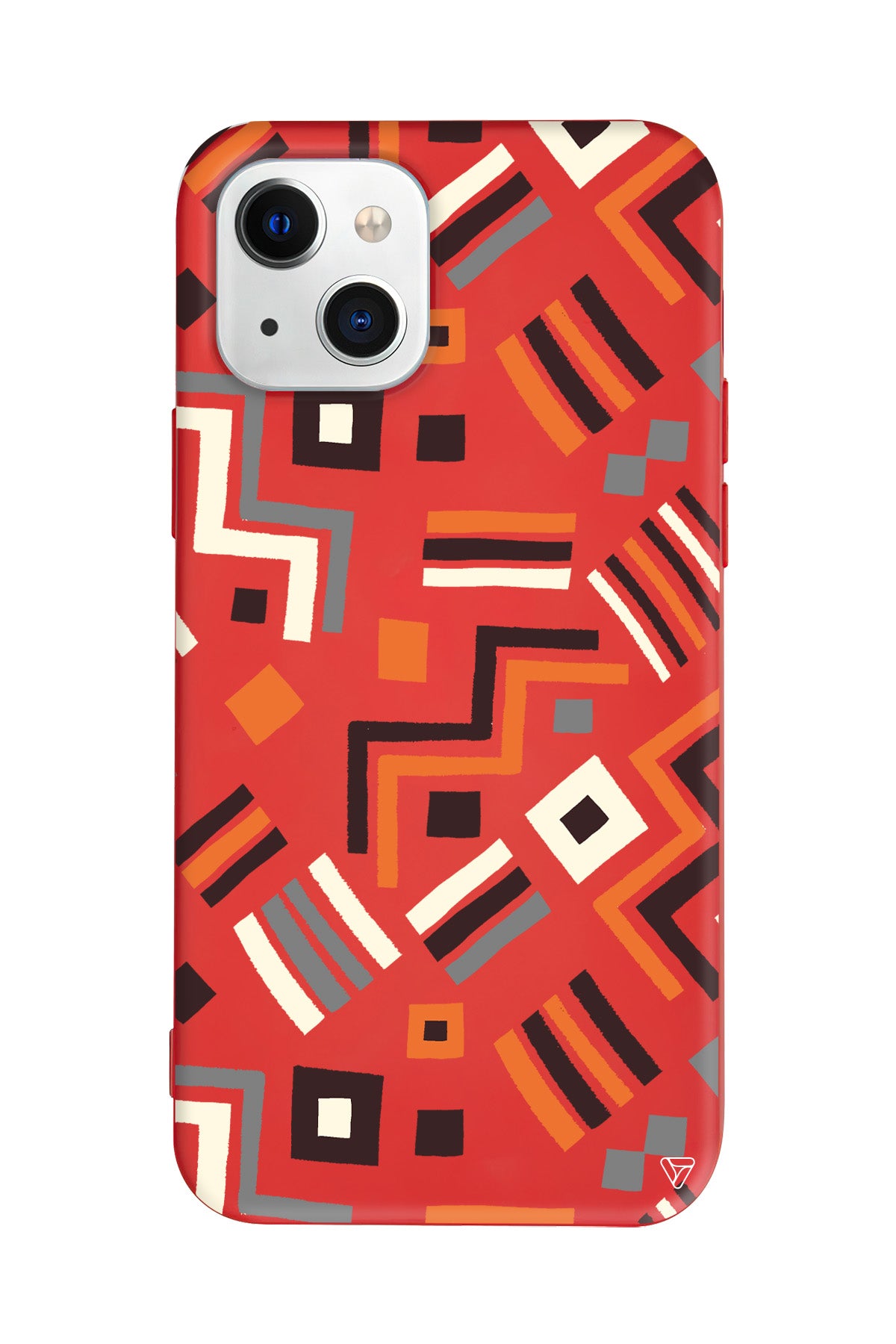 Etnik Shapes Lansman Model İçi Kadife Silikon Telefon Kılıfı – Plus Serisine Özel