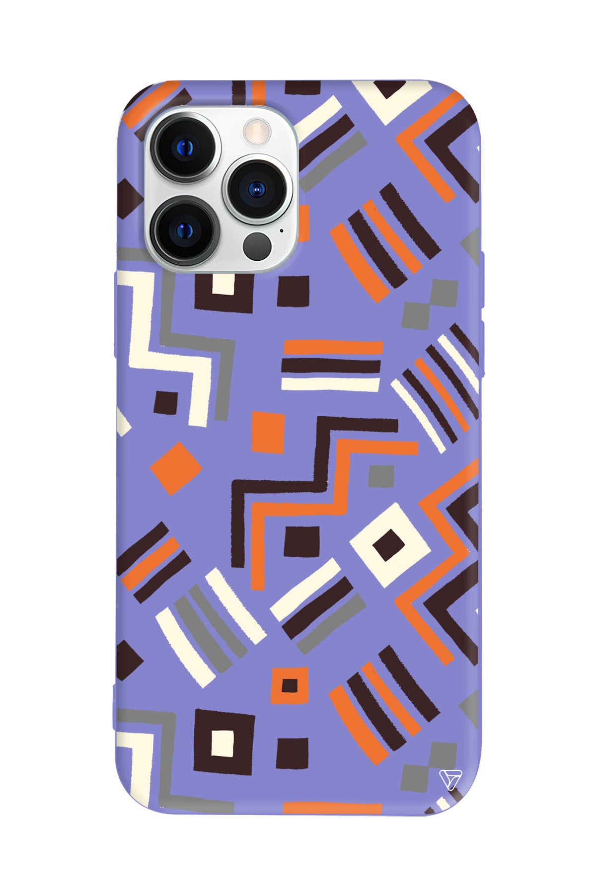 Etnik Shapes Lansman Model İçi Kadife Silikon Telefon Kılıfı