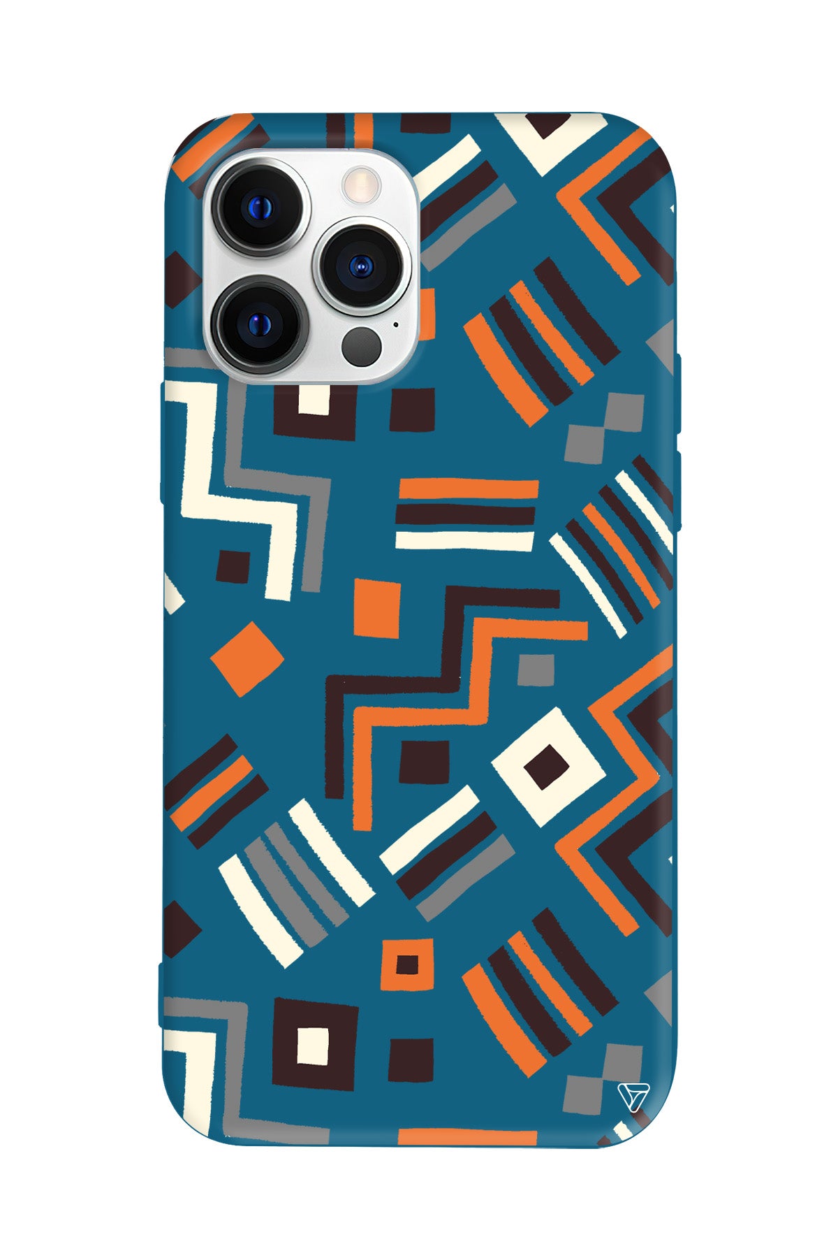 Etnik Shapes Lansman Model İçi Kadife Silikon Telefon Kılıfı