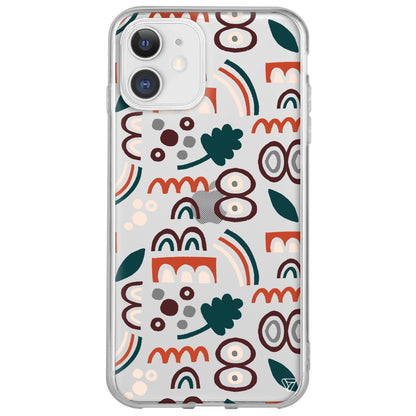 Etnik Shapes 2 Lansman Model İçi Kadife Silikon Telefon Kılıfı