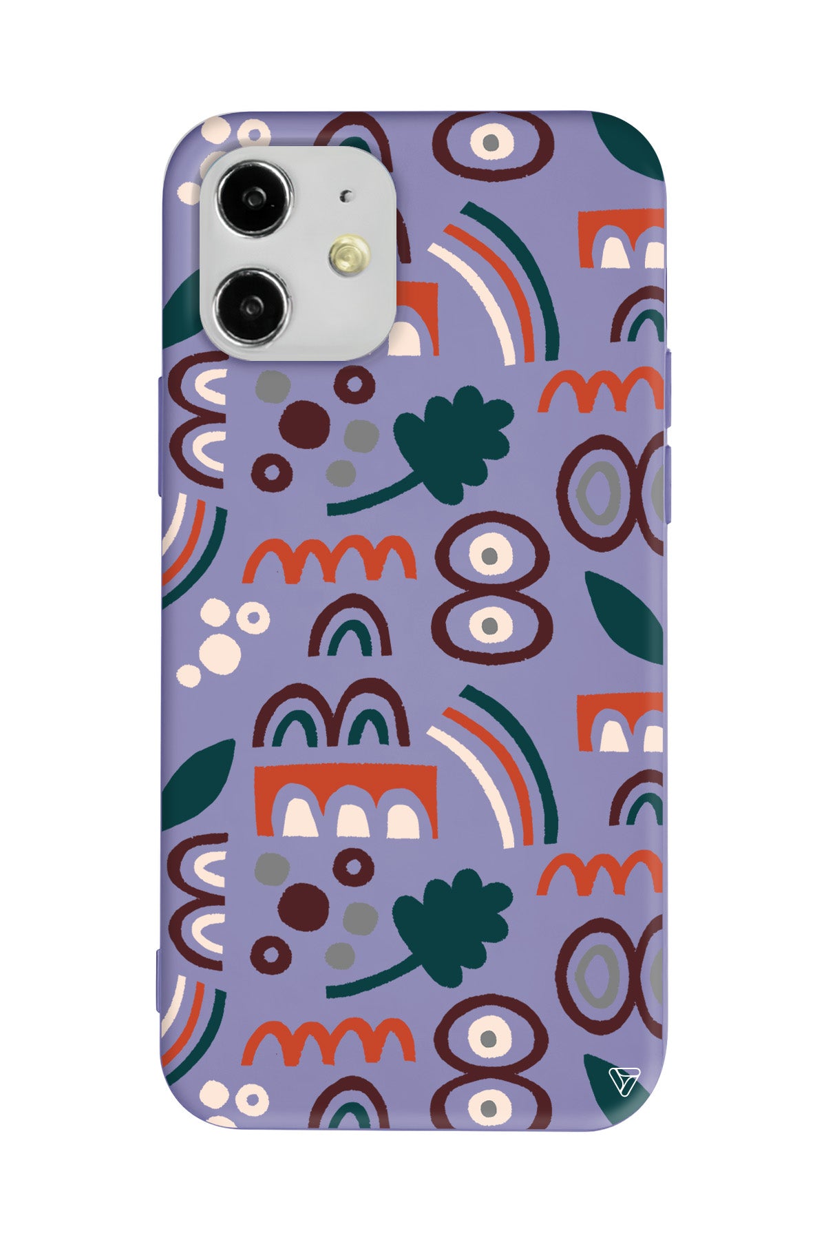 Etnik Shapes 2 Lansman Model İçi Kadife Silikon Telefon Kılıfı