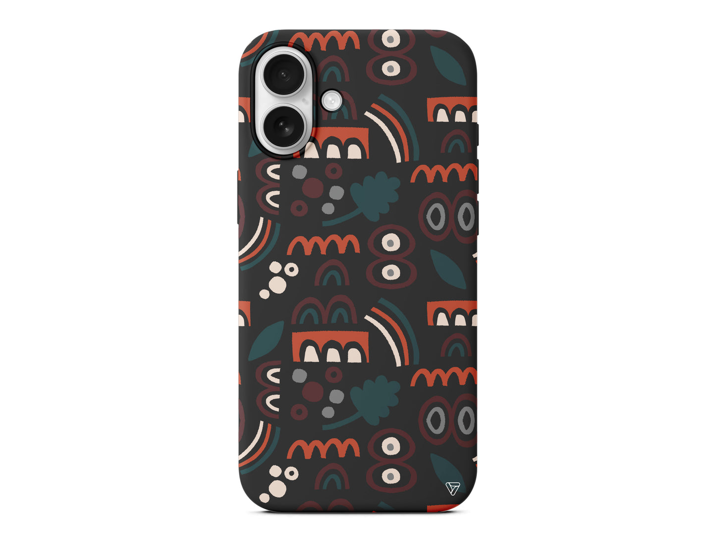 Etnik Shapes 2 Lansman Model İçi Kadife Silikon Telefon Kılıfı – Plus Serisine Özel