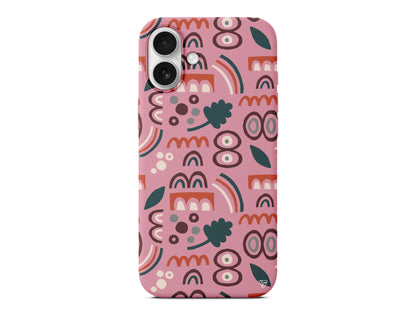 Etnik Shapes 2 Lansman Model İçi Kadife Silikon Telefon Kılıfı