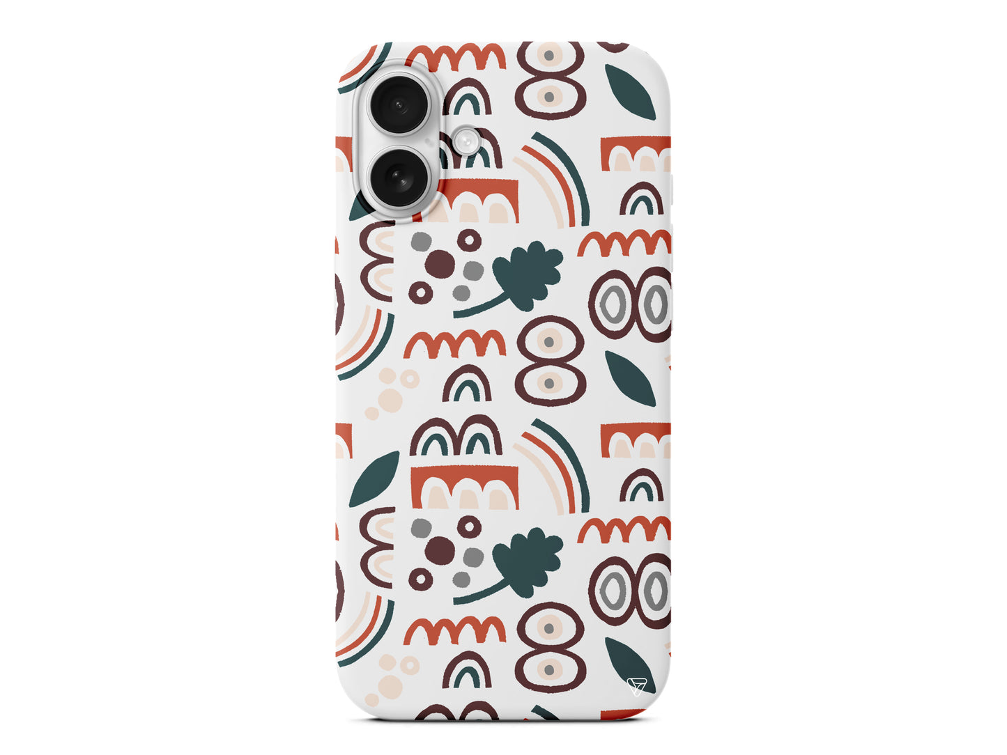 Etnik Shapes 2 Lansman Model İçi Kadife Silikon Telefon Kılıfı