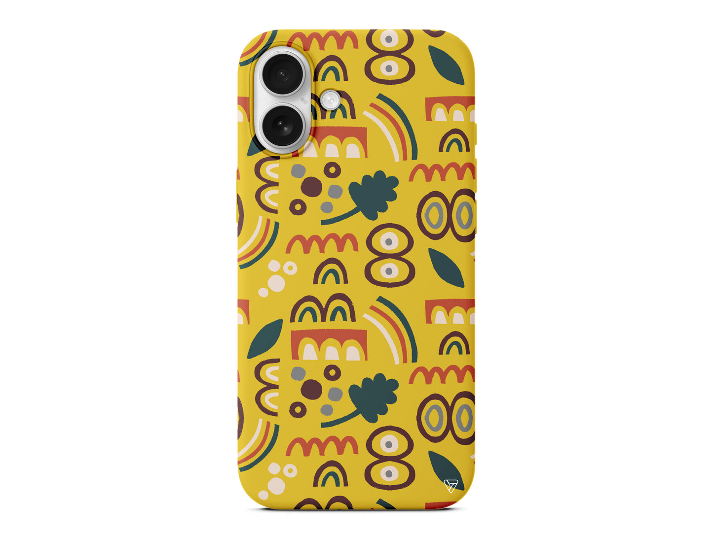 Etnik Shapes 2 Lansman Model İçi Kadife Silikon Telefon Kılıfı