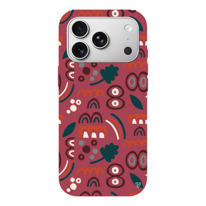 Etnik Shapes 2 Lansman Model İçi Kadife Silikon Telefon Kılıfı