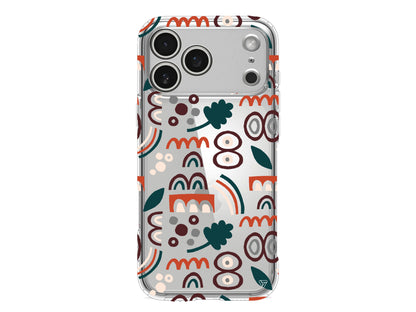 Etnik Shapes 2 Lansman Model İçi Kadife Silikon Telefon Kılıfı