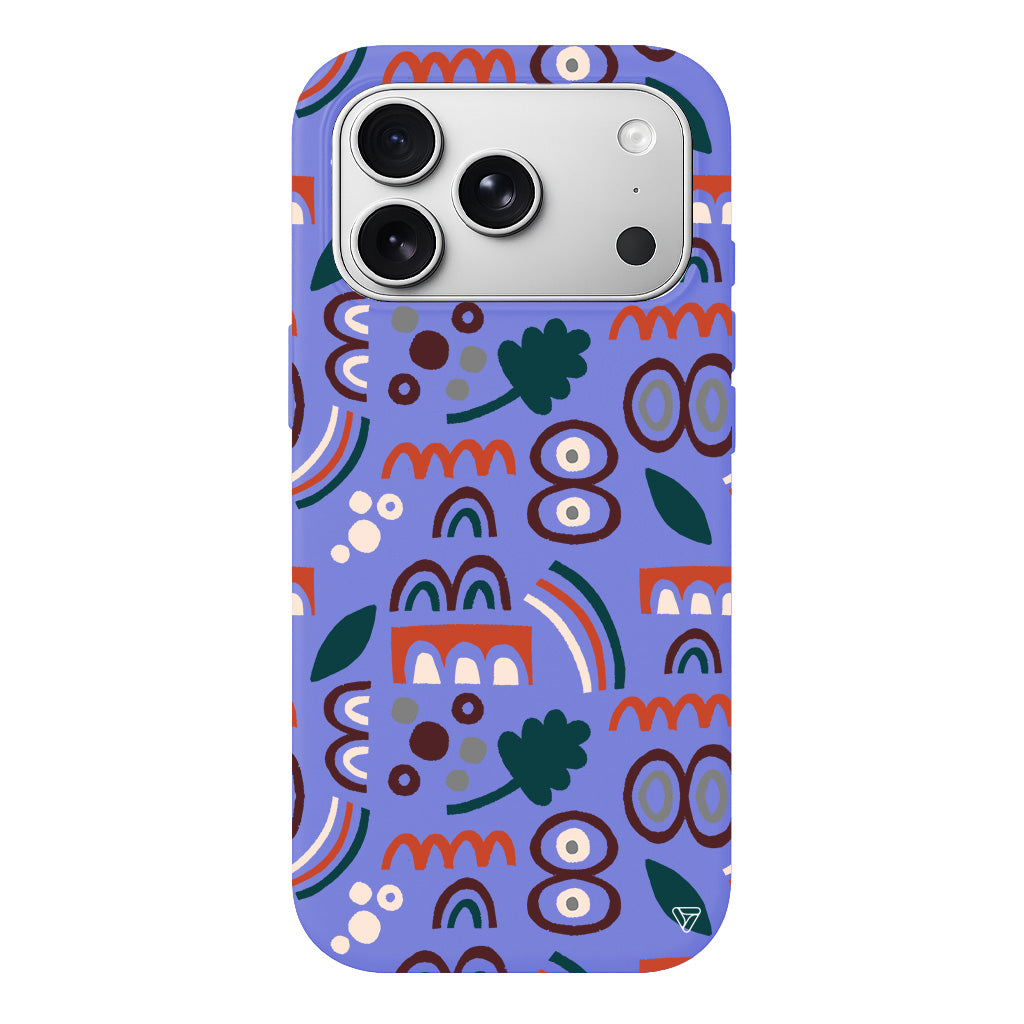 Etnik Shapes 2 Lansman Model İçi Kadife Silikon Telefon Kılıfı