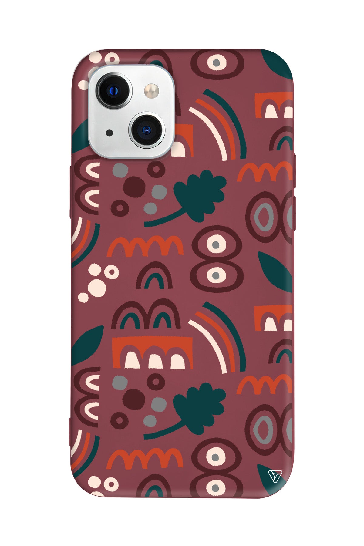 Etnik Shapes 2 Lansman Model İçi Kadife Silikon Telefon Kılıfı – Plus Serisine Özel