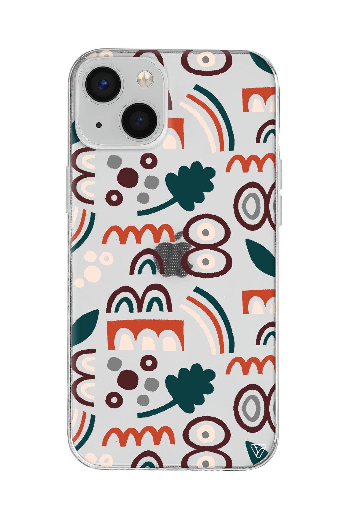 Etnik Shapes 2 Lansman Model İçi Kadife Silikon Telefon Kılıfı