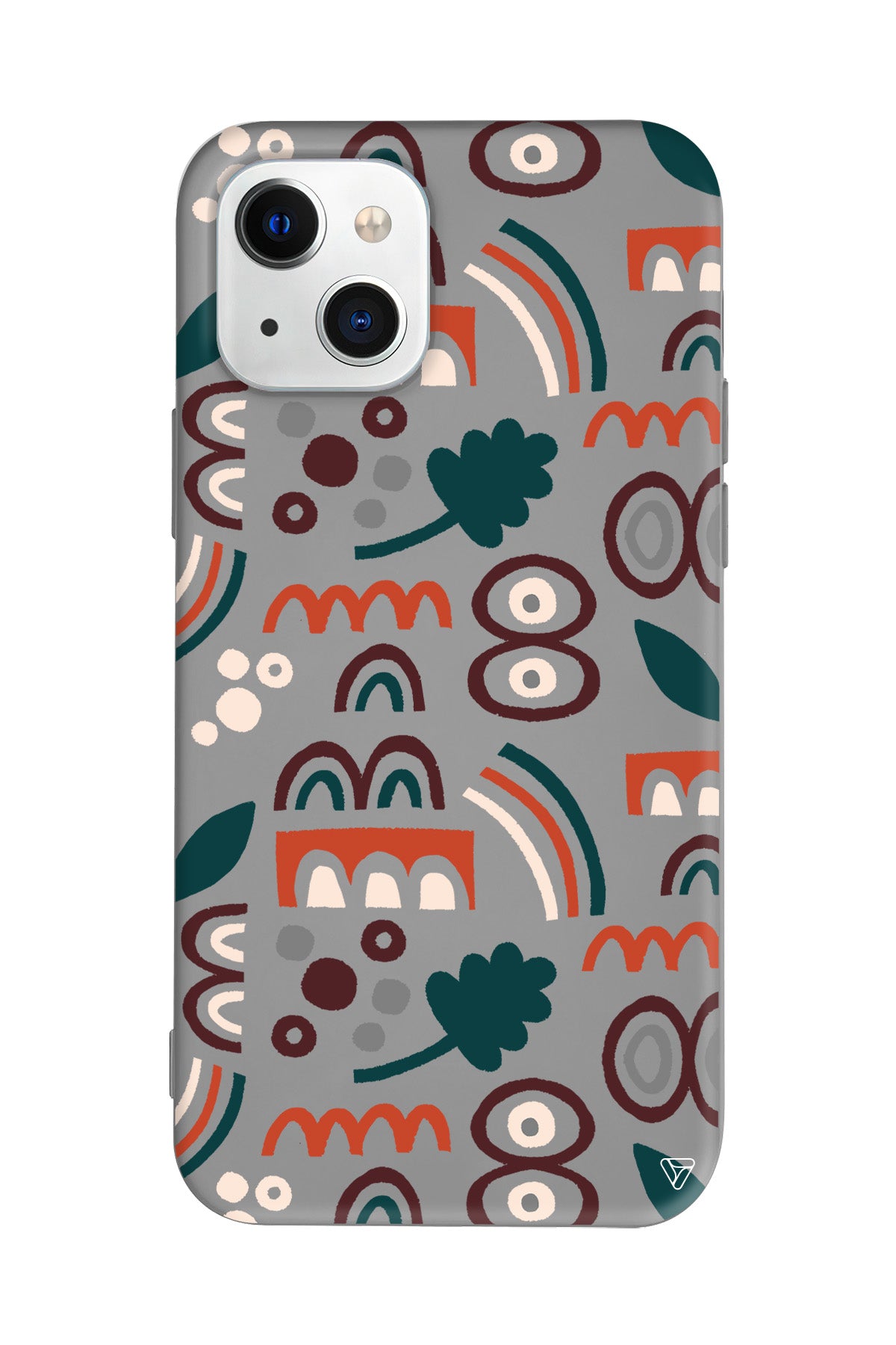 Etnik Shapes 2 Lansman Model İçi Kadife Silikon Telefon Kılıfı