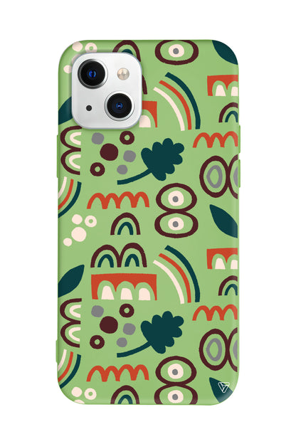 Etnik Shapes 2 Lansman Model İçi Kadife Silikon Telefon Kılıfı – Plus Serisine Özel