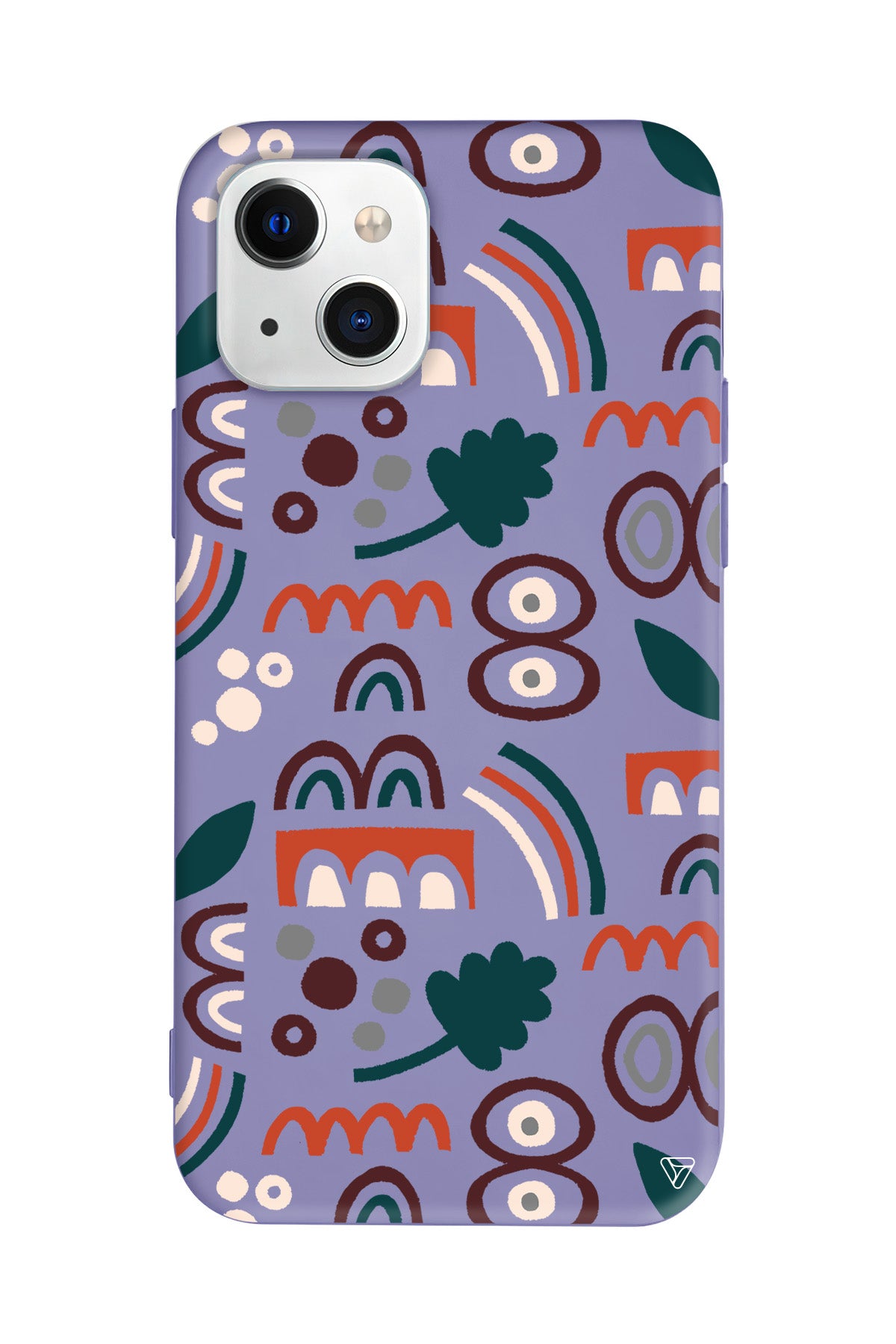 Etnik Shapes 2 Lansman Model İçi Kadife Silikon Telefon Kılıfı