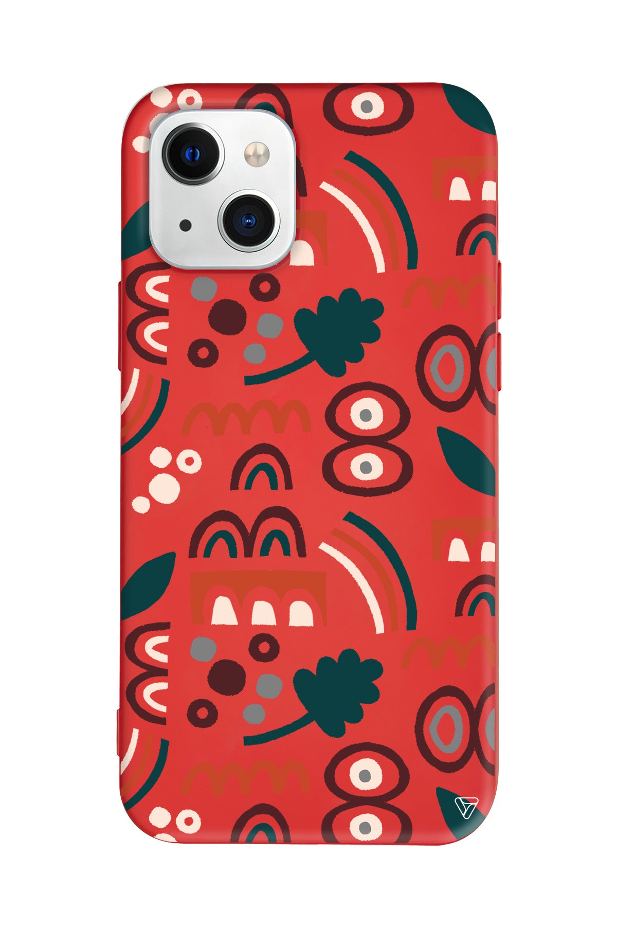 Etnik Shapes 2 Lansman Model İçi Kadife Silikon Telefon Kılıfı – Plus Serisine Özel