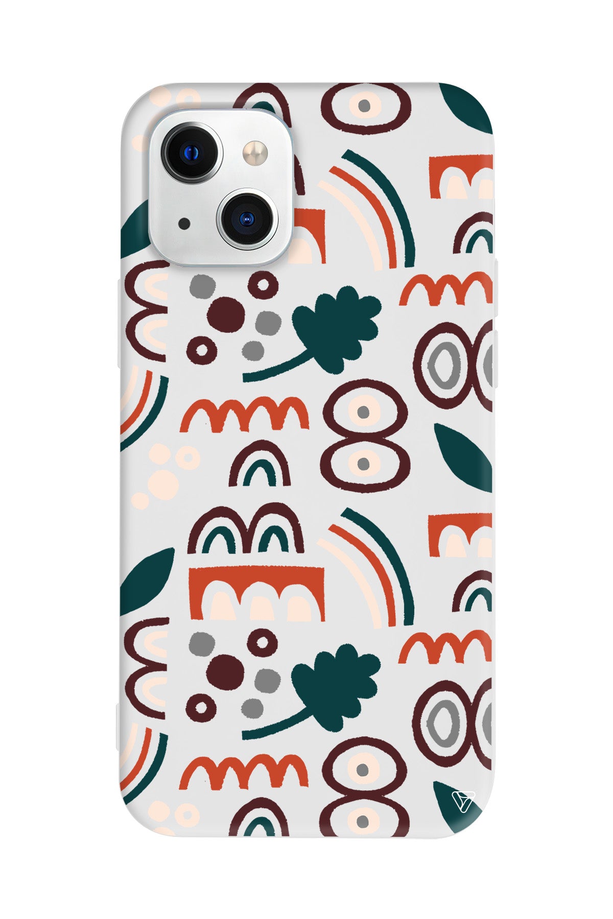 Etnik Shapes 2 Lansman Model İçi Kadife Silikon Telefon Kılıfı – Plus Serisine Özel