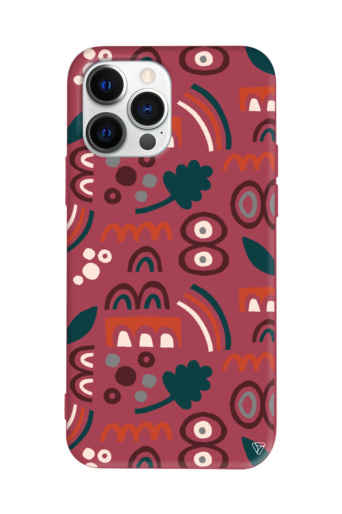 Etnik Shapes 2 Lansman Model İçi Kadife Silikon Telefon Kılıfı