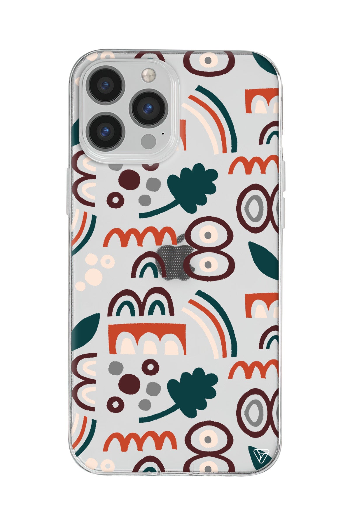 Etnik Shapes 2 Lansman Model İçi Kadife Silikon Telefon Kılıfı