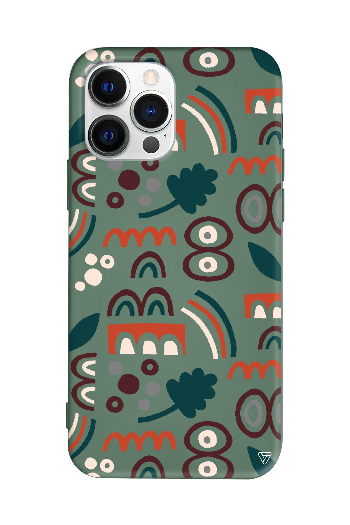 Etnik Shapes 2 Lansman Model İçi Kadife Silikon Telefon Kılıfı