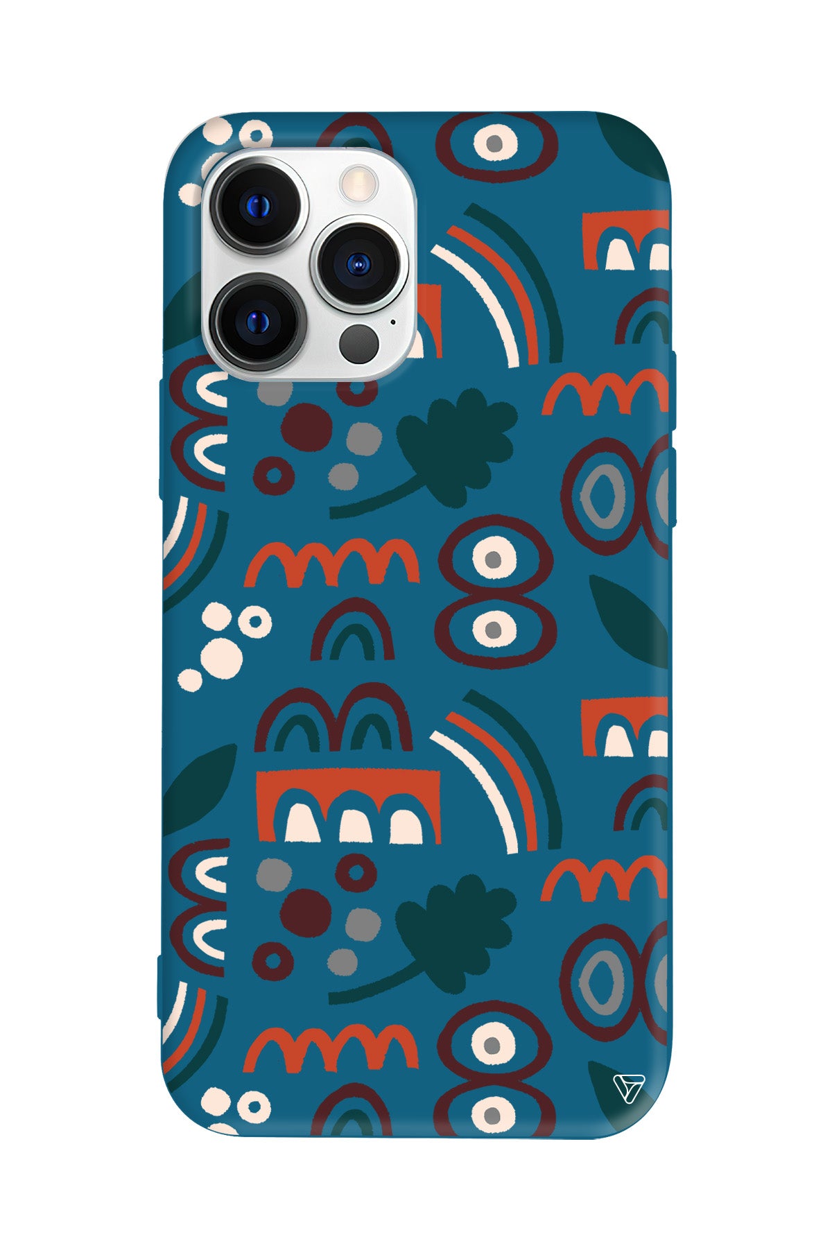 Etnik Shapes 2 Lansman Model İçi Kadife Silikon Telefon Kılıfı