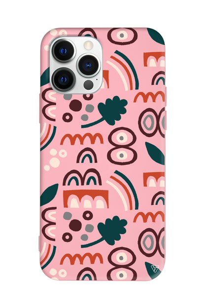 Etnik Shapes 2 Lansman Model İçi Kadife Silikon Telefon Kılıfı