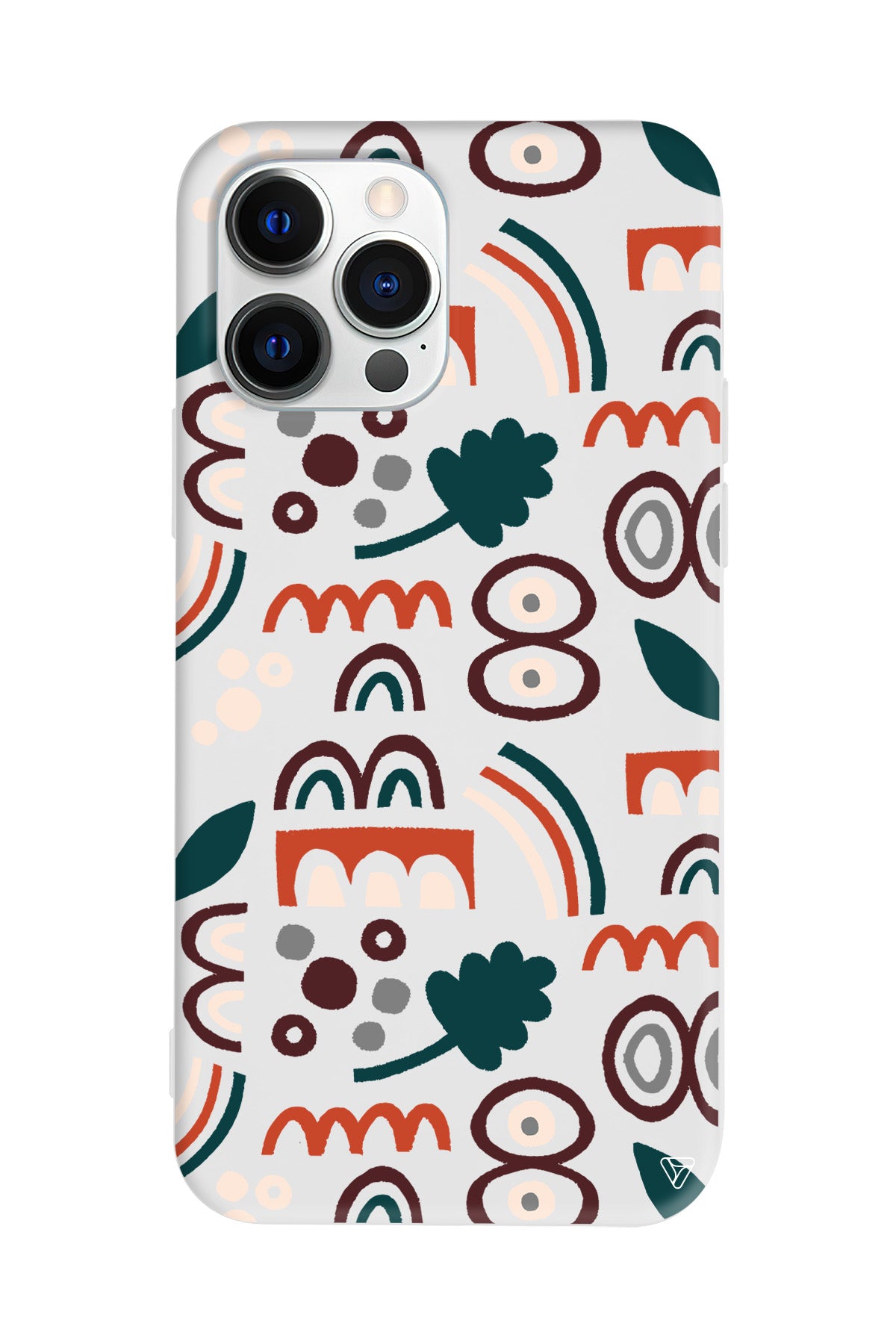 Etnik Shapes 2 Lansman Model İçi Kadife Silikon Telefon Kılıfı