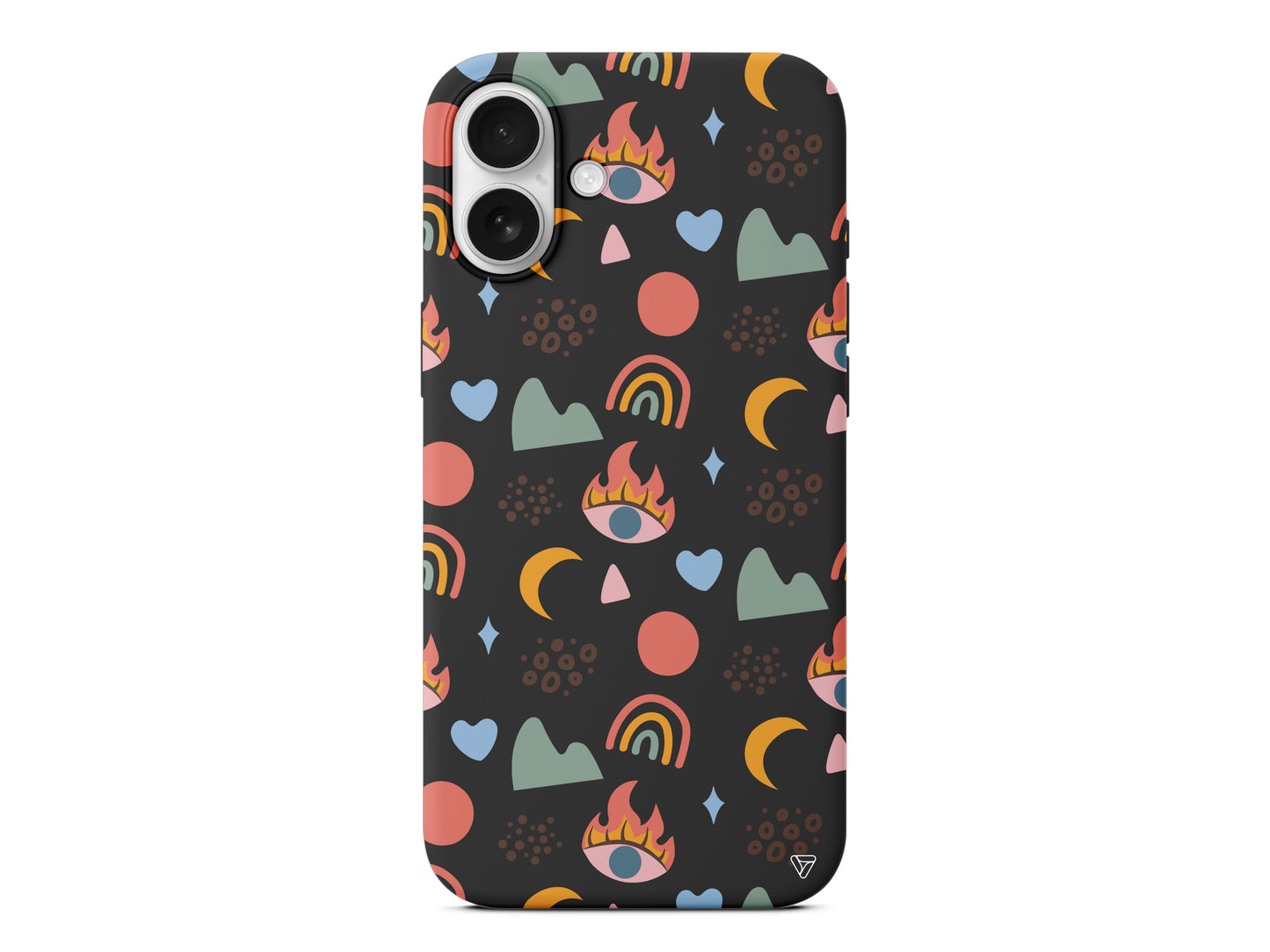 Eyes Moon Lansman Model İçi Kadife Silikon Telefon Kılıfı