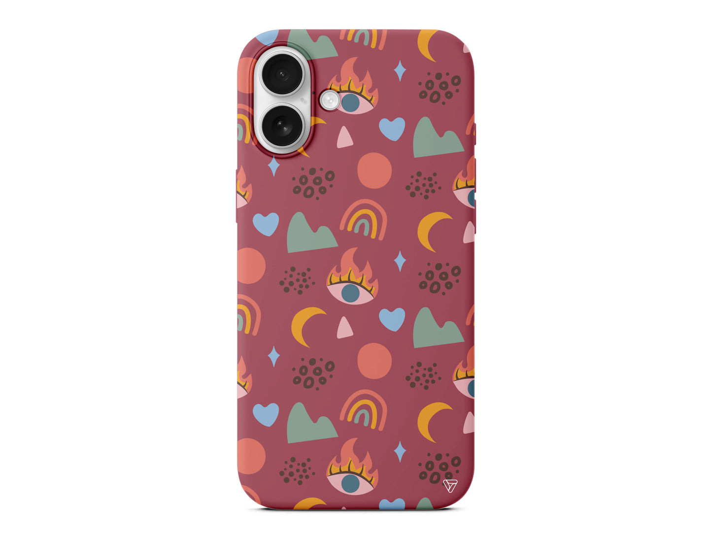 Eyes Moon Lansman Model İçi Kadife Silikon Telefon Kılıfı