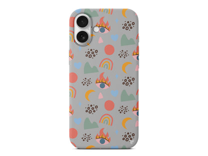 Eyes Moon Lansman Model İçi Kadife Silikon Telefon Kılıfı