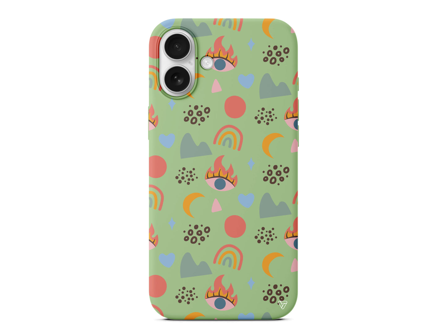 Eyes Moon Lansman Model İçi Kadife Silikon Telefon Kılıfı