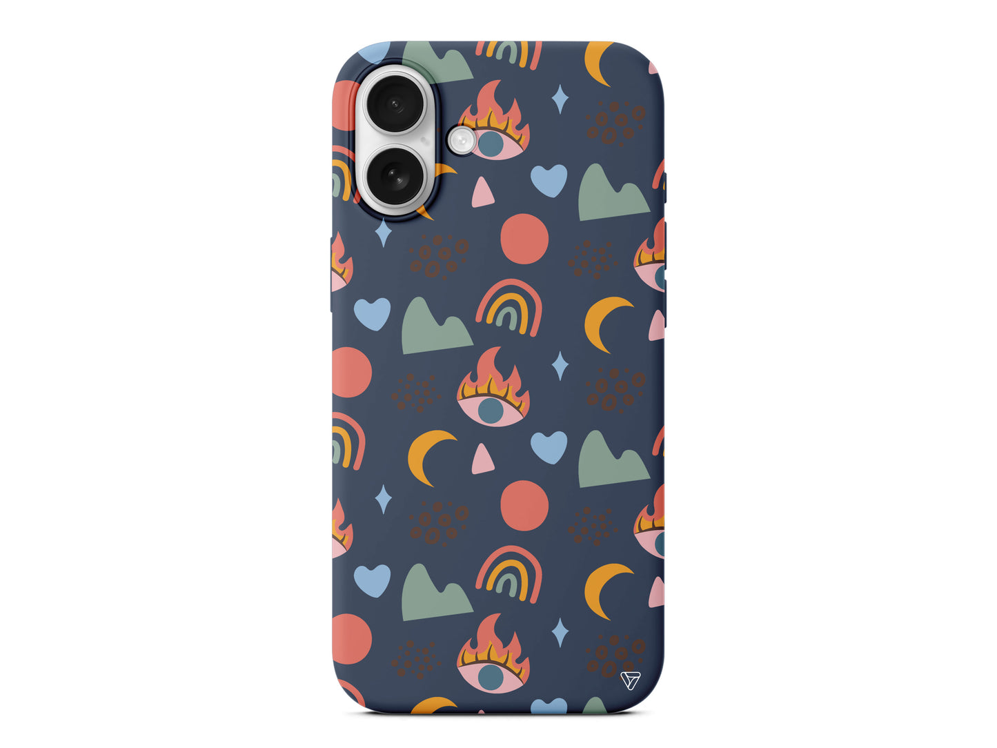 Eyes Moon Lansman Model İçi Kadife Silikon Telefon Kılıfı