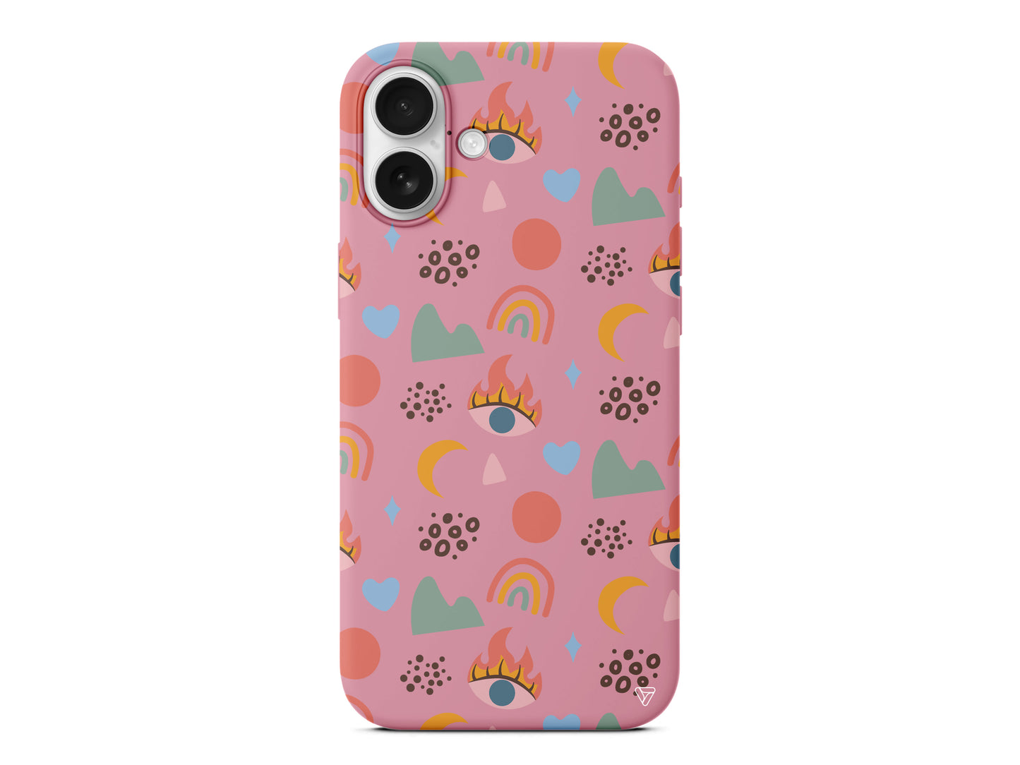 Eyes Moon Lansman Model İçi Kadife Silikon Telefon Kılıfı