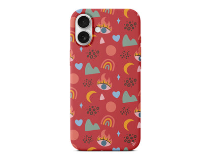 Eyes Moon Lansman Model İçi Kadife Silikon Telefon Kılıfı – Plus Serisine Özel