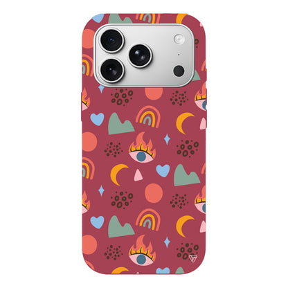 Eyes Moon Lansman Model İçi Kadife Silikon Telefon Kılıfı