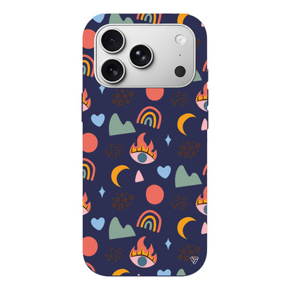 Eyes Moon Lansman Model İçi Kadife Silikon Telefon Kılıfı