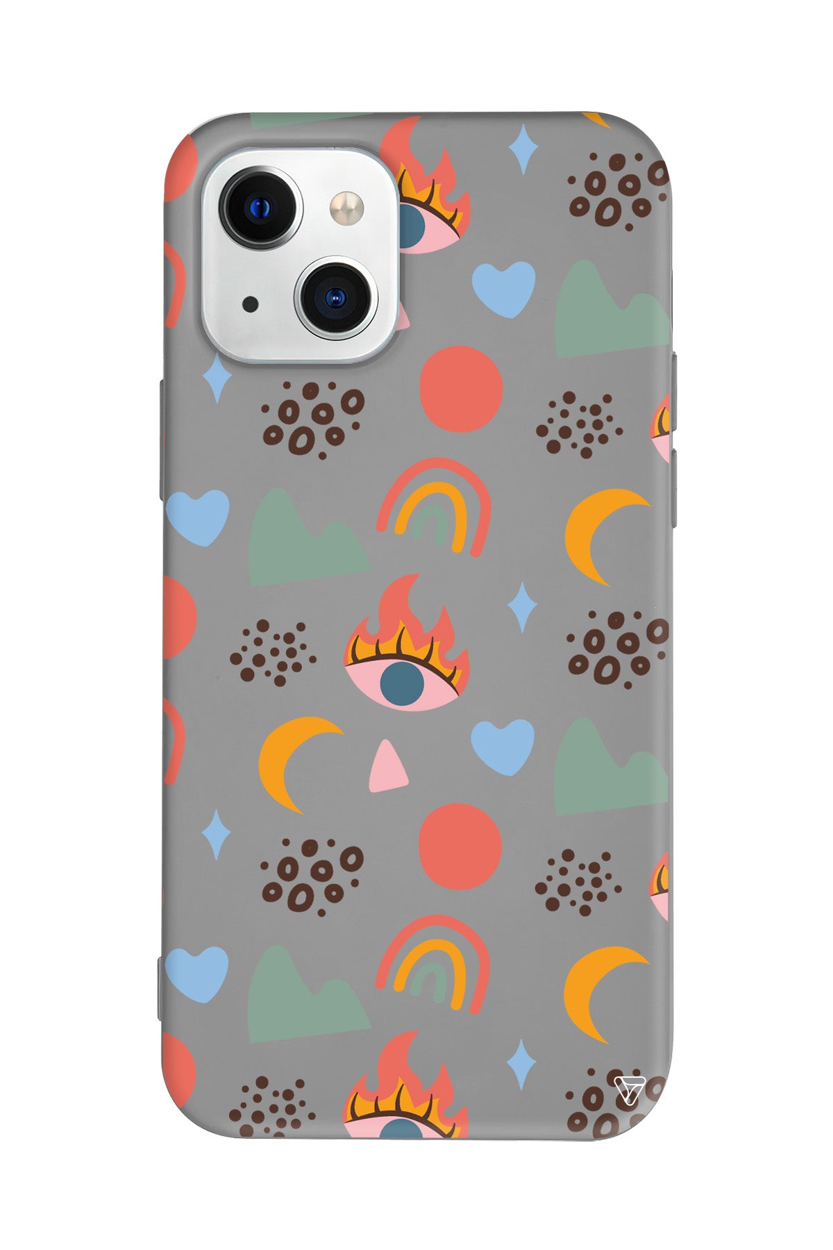 Eyes Moon Lansman Model İçi Kadife Silikon Telefon Kılıfı – Plus Serisine Özel