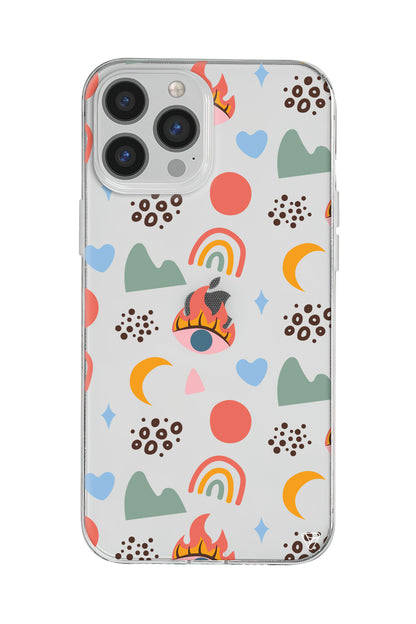 Eyes Moon Lansman Model İçi Kadife Silikon Telefon Kılıfı