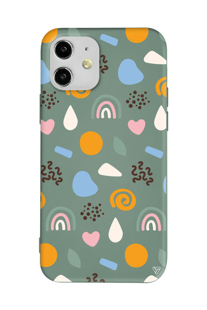 Abstract 4 Lansman Model İçi Kadife Silikon Telefon Kılıfı