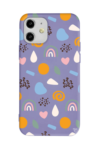 Abstract 4 Lansman Model İçi Kadife Silikon Telefon Kılıfı