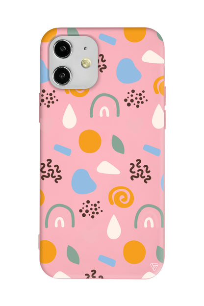 Abstract 4 Lansman Model İçi Kadife Silikon Telefon Kılıfı