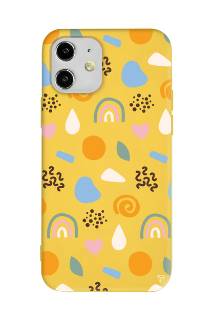 Abstract 4 Lansman Model İçi Kadife Silikon Telefon Kılıfı