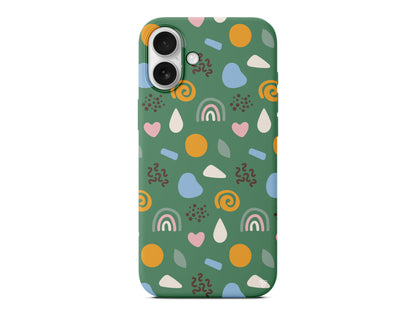 Abstract 4 Lansman Model İçi Kadife Silikon Telefon Kılıfı