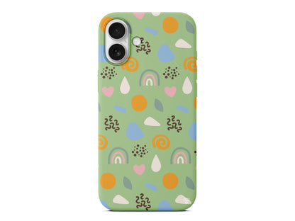 Abstract 4 Lansman Model İçi Kadife Silikon Telefon Kılıfı