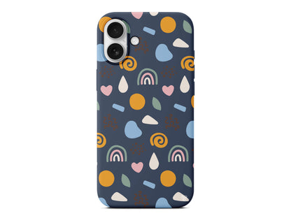 Abstract 4 Lansman Model İçi Kadife Silikon Telefon Kılıfı