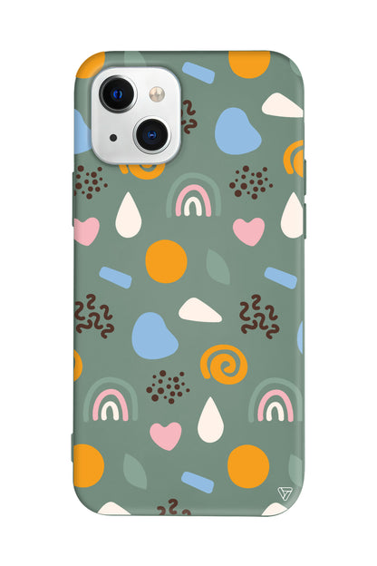 Abstract 4 Lansman Model İçi Kadife Silikon Telefon Kılıfı