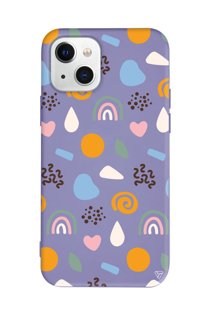 Abstract 4 Lansman Model İçi Kadife Silikon Telefon Kılıfı – Plus Serisine Özel