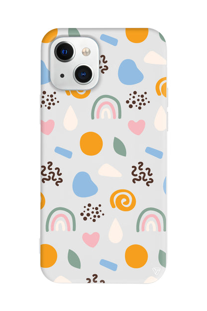 Abstract 4 Lansman Model İçi Kadife Silikon Telefon Kılıfı